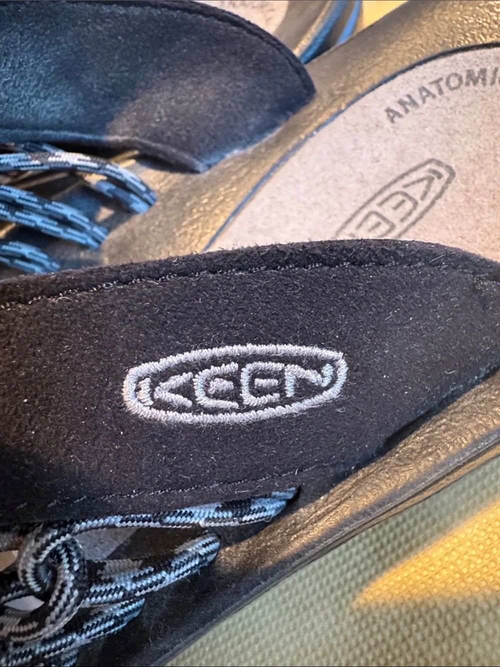 Keen Black Woven Slip-On Mule Loafers